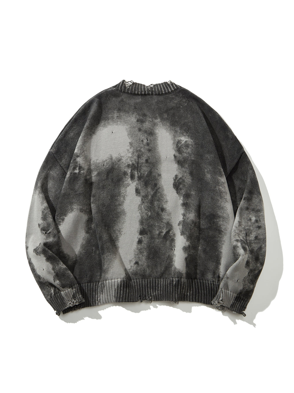 Oliver | Unisex Oversized Jumper | Distressed Tie-Dye · Eltrendio