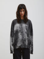 Oliver | Unisex Oversized Jumper | Distressed Tie-Dye · Eltrendio