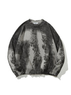 Oliver | Unisex Oversized Jumper | Distressed Tie-Dye · Eltrendio