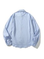 Oliver | Unisex Oversized Shirt | Striped Cotton · Eltrendio