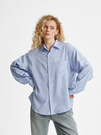 Oliver | Unisex Oversized Shirt | Striped Cotton · Eltrendio