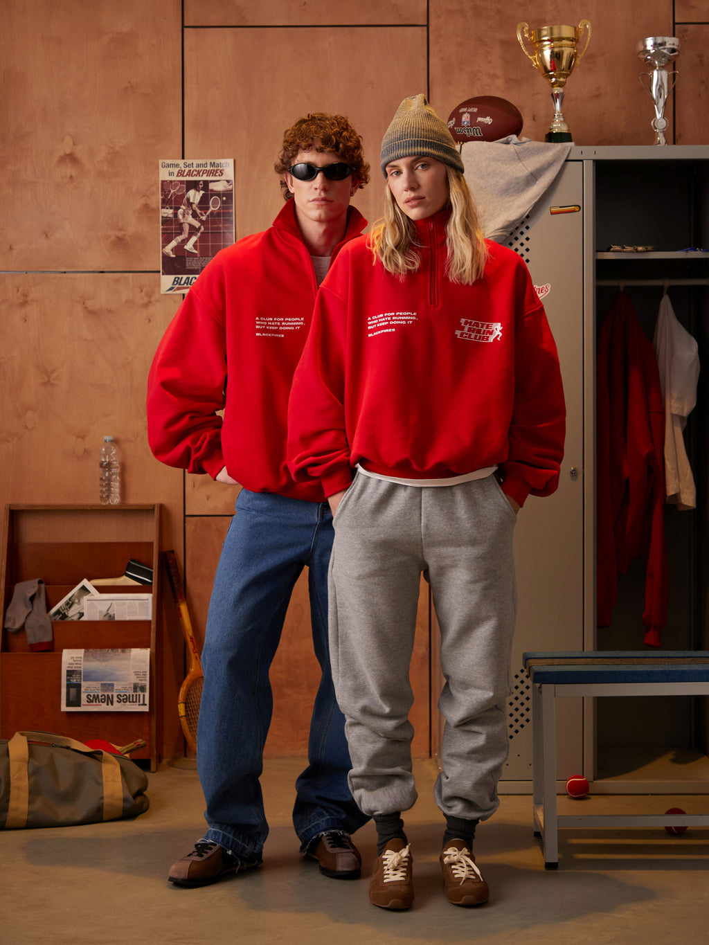 Owen | Unisex Half Zip Sweatshirt | Oversized Printed Streetwear Style-Eltrendio