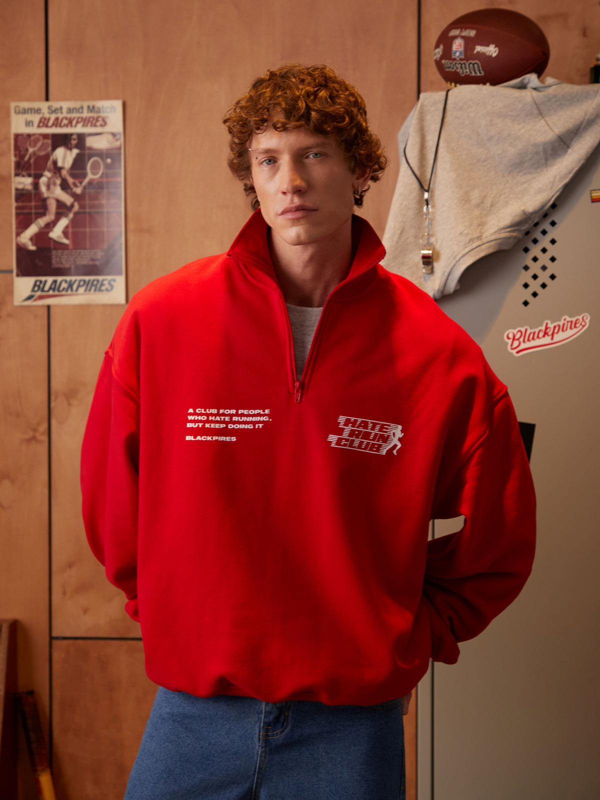 Owen | Unisex Half Zip Sweatshirt | Oversized Printed Streetwear Style-Eltrendio