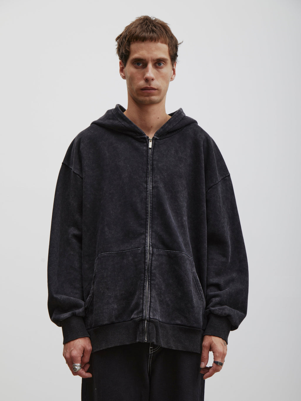 River | Unisex Zip-Up Hoodie | Washed Finish · Eltrendio