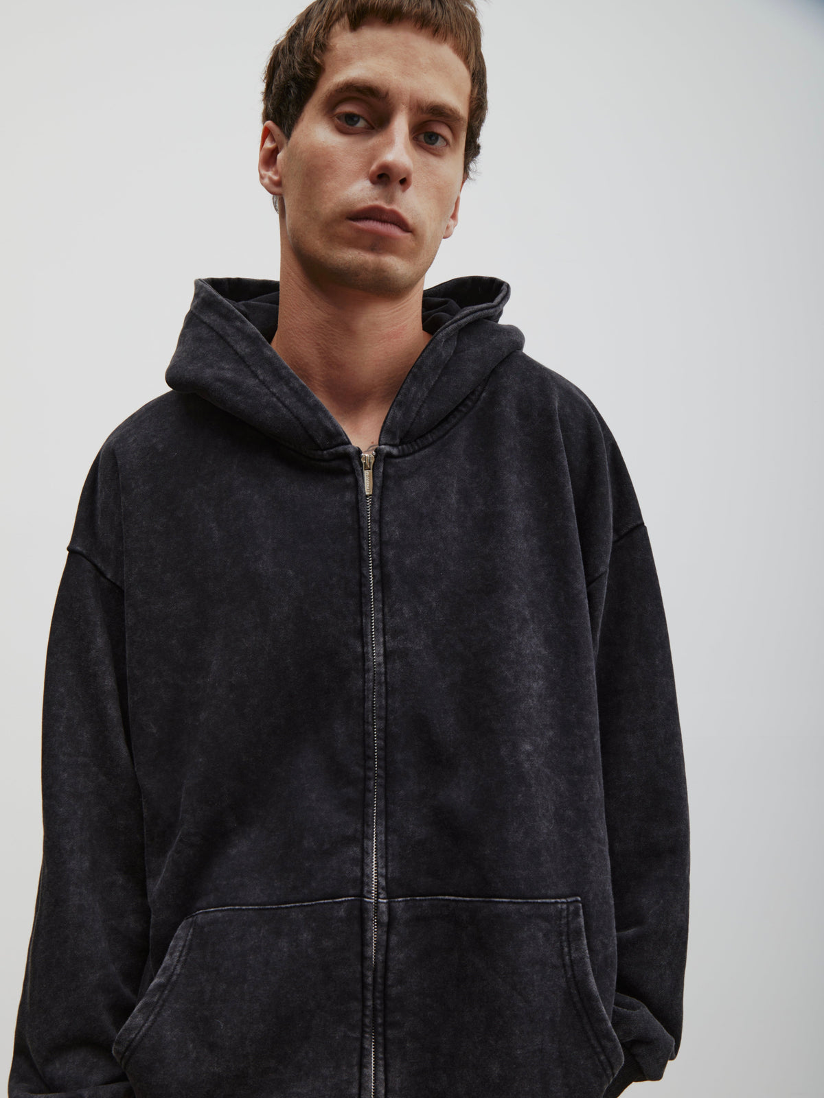River | Unisex Zip-Up Hoodie | Washed Finish · Eltrendio