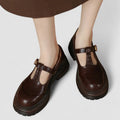 Rosalind | Women's Chunky Platform Mary-Jane Shoes | T-Bar Buckle · Eltrendio