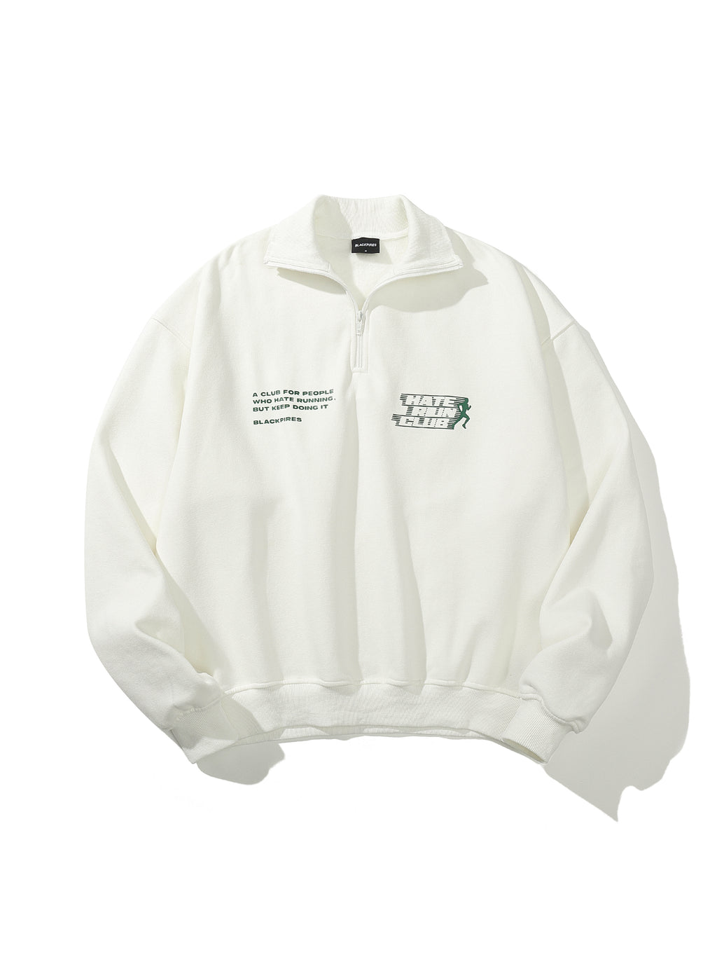Sage | Unisex Half Zip Sweatshirt | Oversized Graphic Streetwear Style-Eltrendio