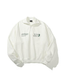 Sage | Unisex Half Zip Sweatshirt | Oversized Graphic Streetwear Style-Eltrendio
