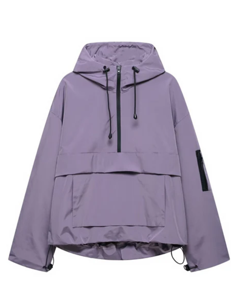 Sophie | Women's Half-Zip Anorak | Hooded · Eltrendio
