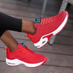 Sophie | Women's Lace-Up Trainers | Mesh Knit · Eltrendio