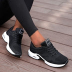 Sophie | Women's Lace-Up Trainers | Mesh Knit · Eltrendio
