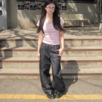 Sophie | Women's Wide-Leg Jeans | Contrast Stitch · Eltrendio