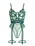 Verleina | Women's Lace Bodysuit | Suspender Straps · Eltrendio