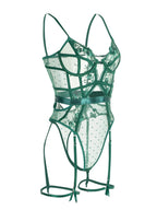 Verleina | Women's Lace Bodysuit | Suspender Straps · Eltrendio