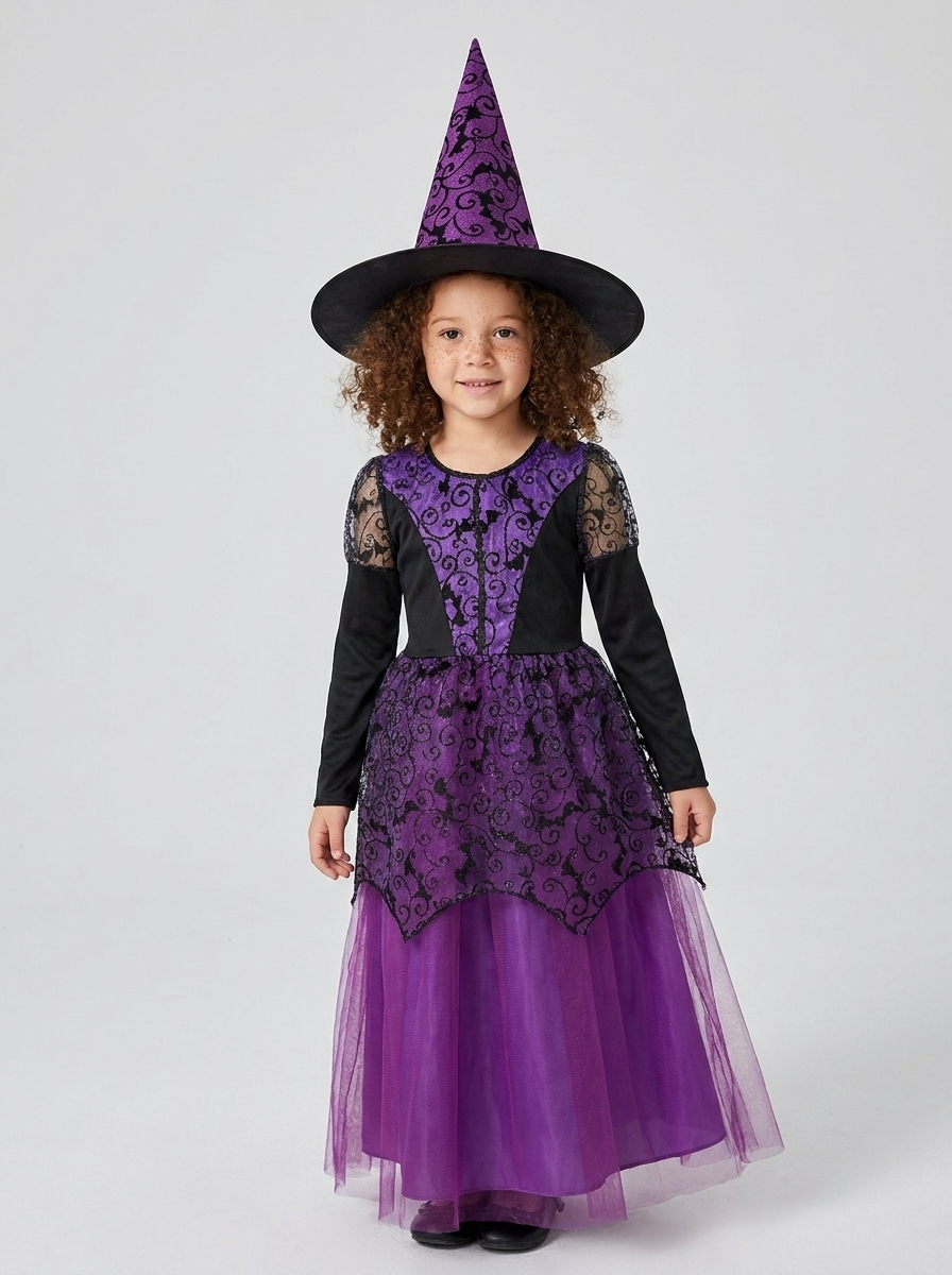 Willow | Kids' Witch Costume | With Hat-Eltrendio