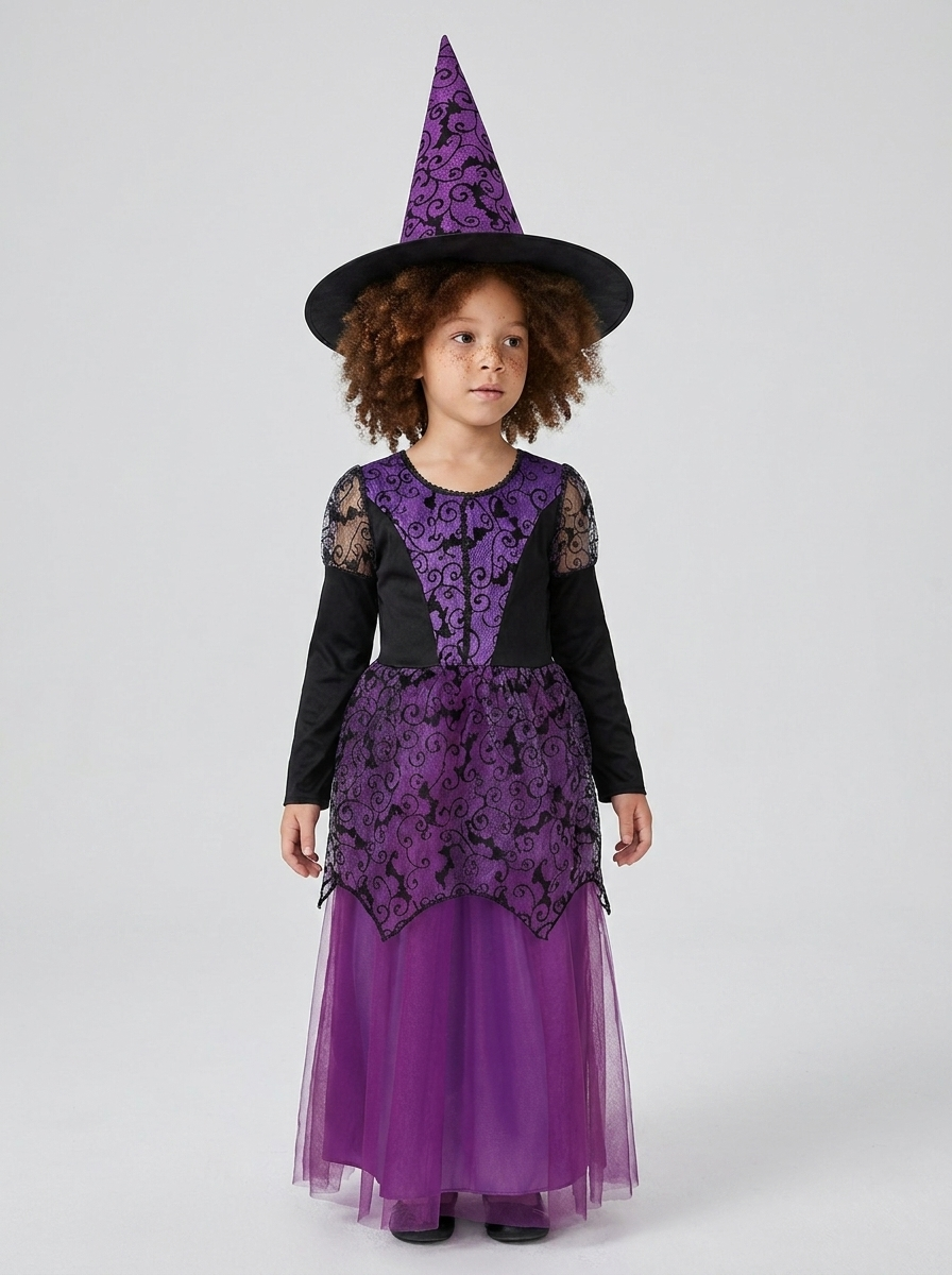 Willow | Kids' Witch Costume | With Hat-Eltrendio