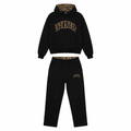 Willow | Women's Cropped Hoodie Set | Leopard Trim · Eltrendio