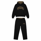 Willow | Women's Cropped Hoodie Set | Leopard Trim · Eltrendio