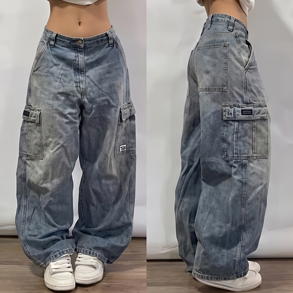 Willow | Women's Wide-Leg Jeans | Distressed Denim · Eltrendio