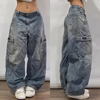 Willow | Women's Wide-Leg Jeans | Distressed Denim · Eltrendio