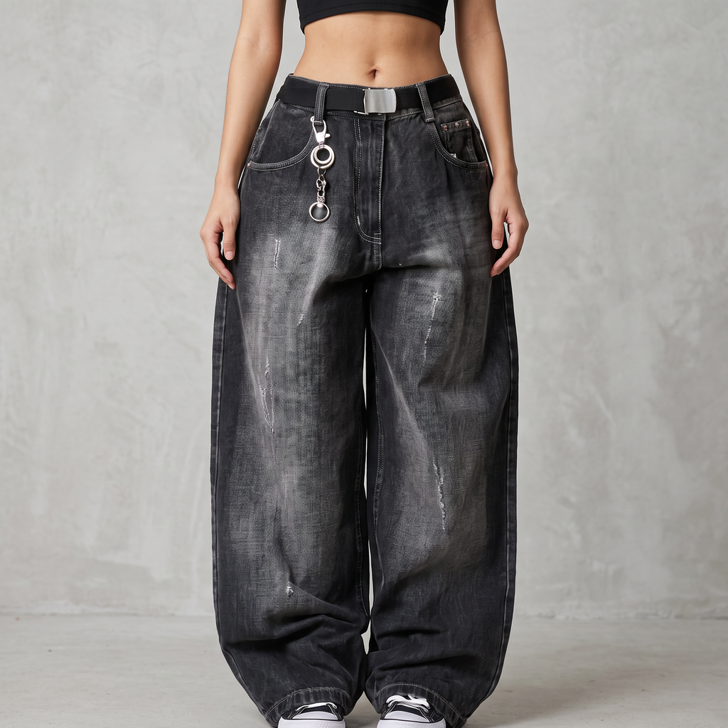 Willow | Women's Wide-Leg Jeans | Distressed Denim · Eltrendio