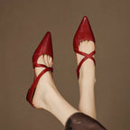 Grace | Women's Flats | Cross Strap · Eltrendio