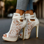 Isla | Women's Heels | Peep Toe · Eltrendio