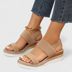 Charlotte | Women's Wide Fit Sandals | Wedge Sole · Eltrendio