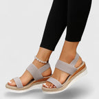 Charlotte | Women's Wide Fit Sandals | Wedge Sole · Eltrendio