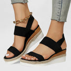 Charlotte | Women's Wide Fit Sandals | Wedge Sole · Eltrendio