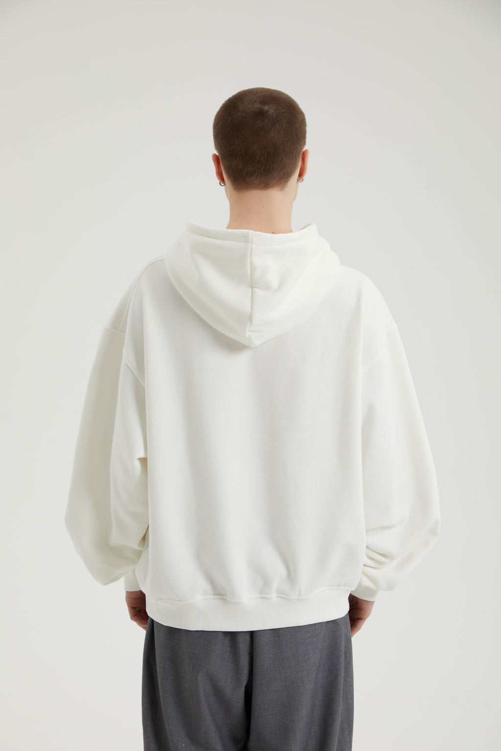 Wren | Unisex Printed Cropped Hoodie | Oversized Fleece Lined-Eltrendio