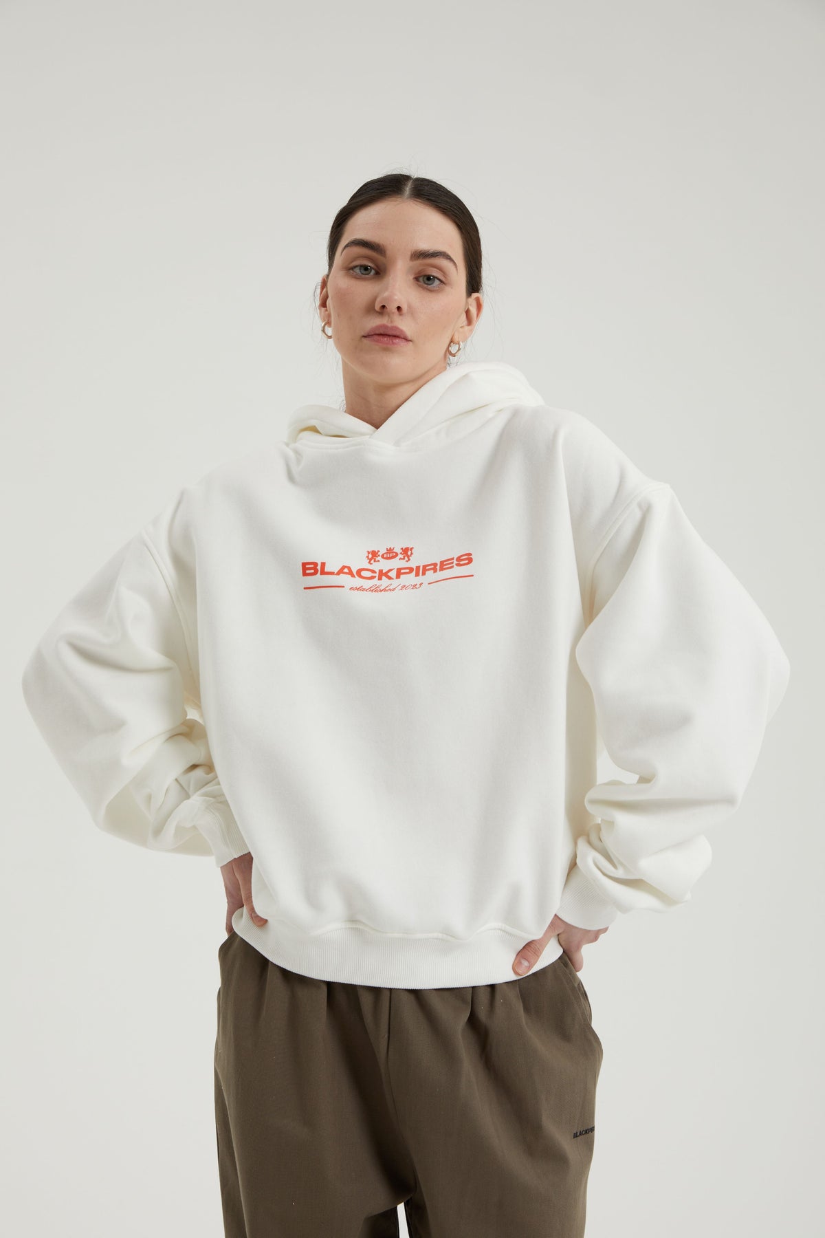 Wren | Unisex Printed Cropped Hoodie | Oversized Fleece Lined-Eltrendio