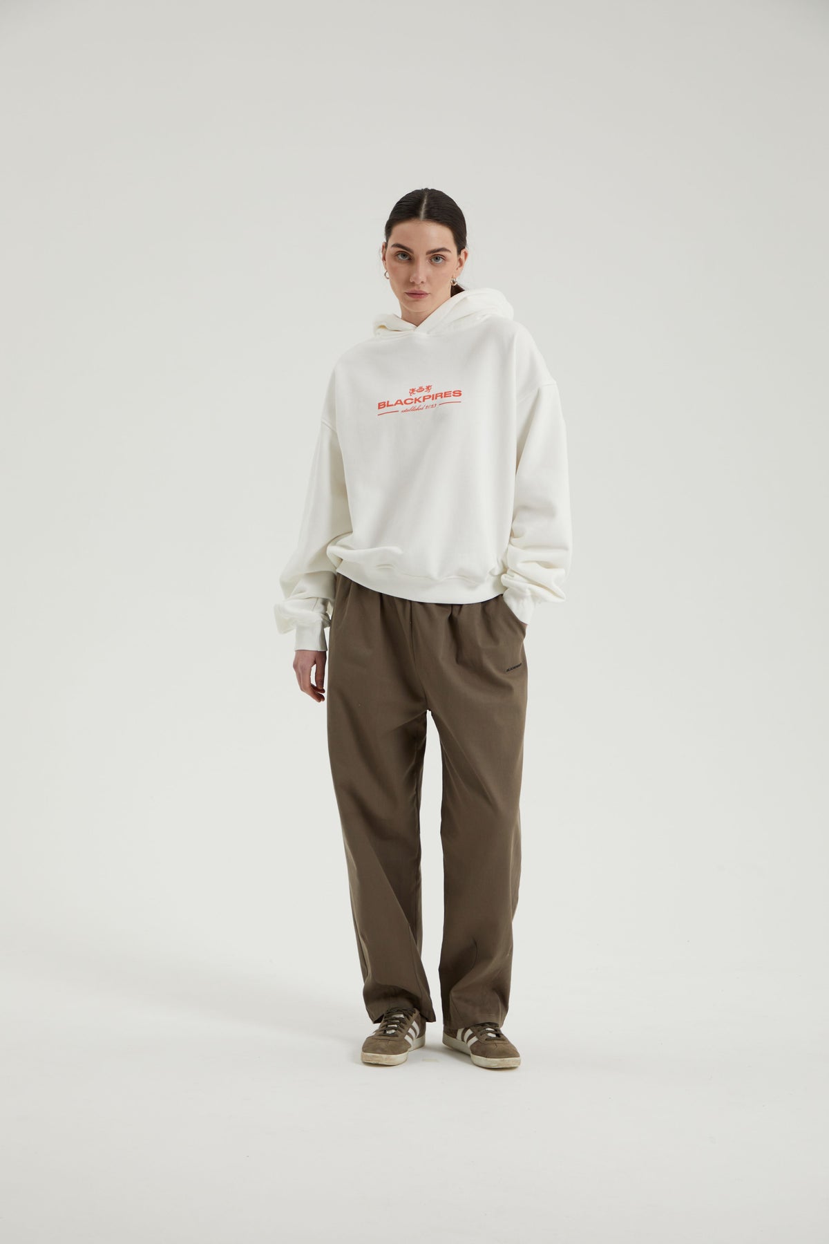 Wren | Unisex Printed Cropped Hoodie | Oversized Fleece Lined-Eltrendio
