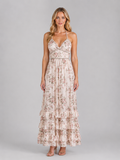 Emmeline | Women’s Floral Maxi Dress | Halter Neck Wedding Guest-Women Dress-Eltrendio