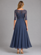 Evangeline | Women’s Maxi Dress | Lace Bodice Wedding Guest-Women Dress-Eltrendio