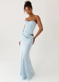 Evelina | Women’s Maxi Dress | Lace Up Corset Wedding Guest-Women Dress-Eltrendio