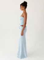 Evelina | Women’s Maxi Dress | Lace Up Corset Wedding Guest-Women Dress-Eltrendio