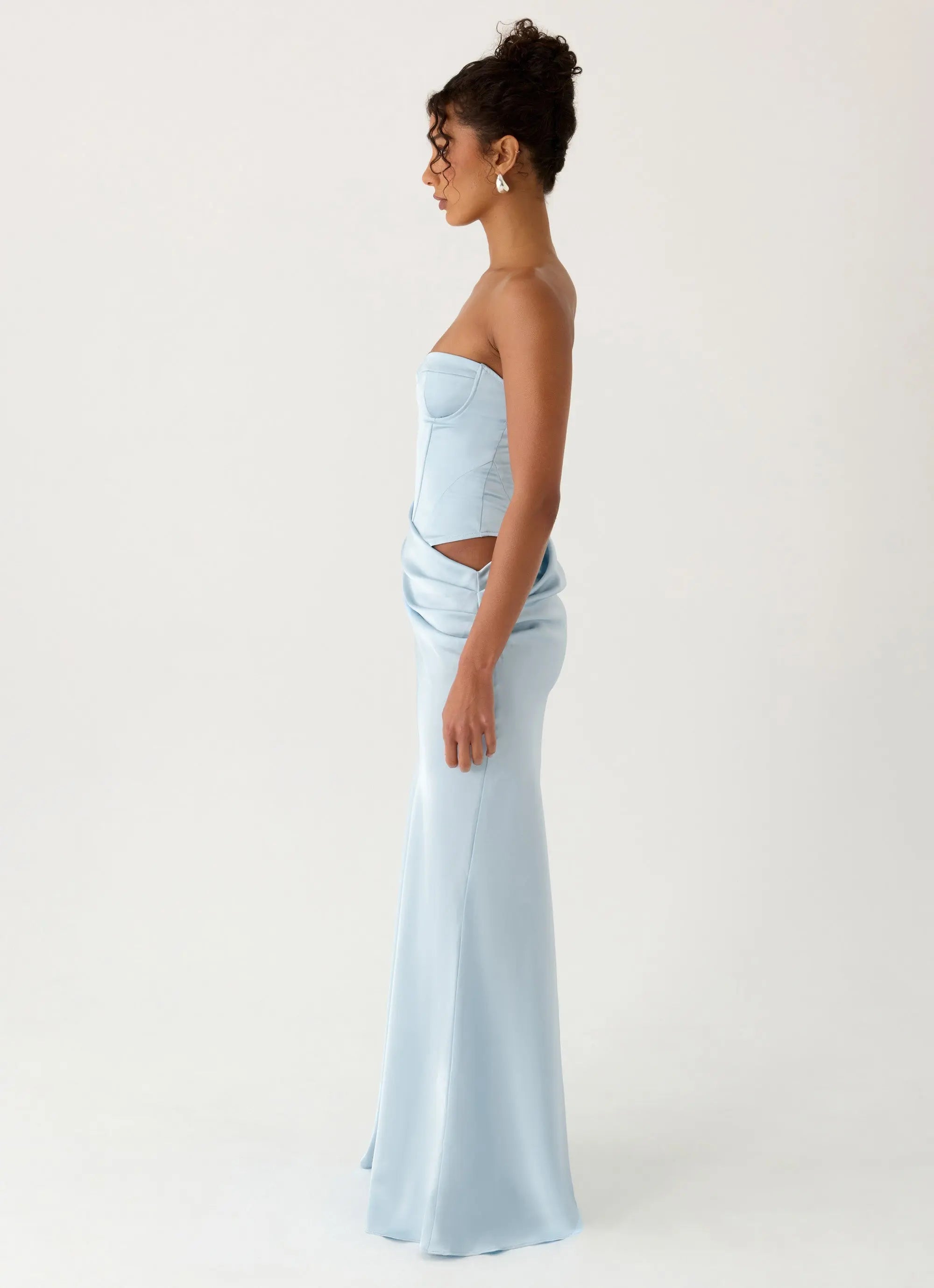 Evelina | Women’s Maxi Dress | Lace Up Corset Wedding Guest-Women Dress-Eltrendio