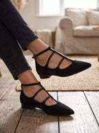 Evelyn | Women’s Pointed Toe Heels | Multi Strap Slip On-Women Shoes-Eltrendio