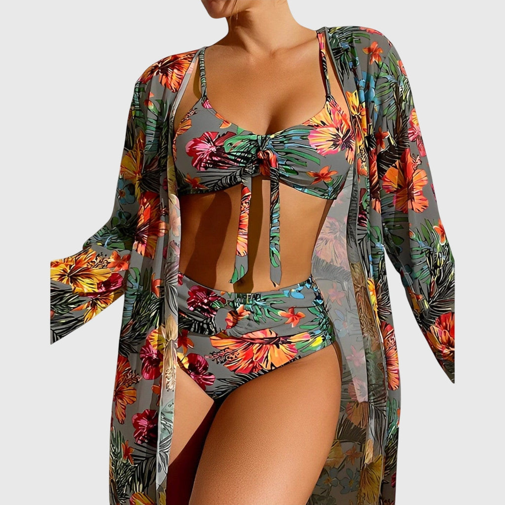 Tankini Sets | Three Piece Bikini Cover Up-Women Swimsuit-Eltrendio