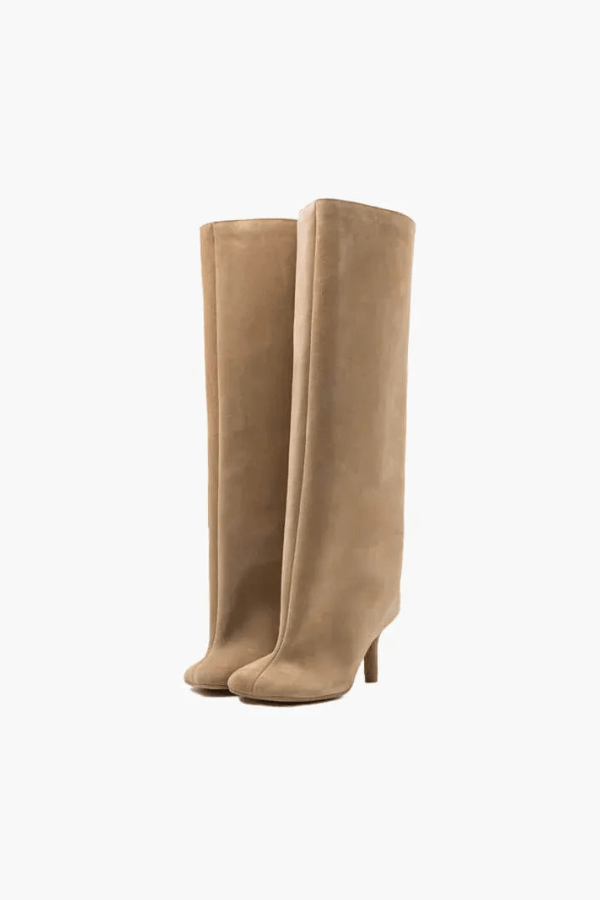 Florence | Women’s Knee High Boots | Pull On Tall Shaft Occasion Footwear-Women Shoes-Eltrendio
