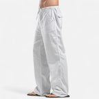 Harlington | Men’s Wide Leg Trousers | Elastic Waist Side Pockets Casual Wear-Men Pants-Eltrendio