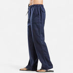 Harlington | Men’s Wide Leg Trousers | Elastic Waist Side Pockets Casual Wear-Men Pants-Eltrendio