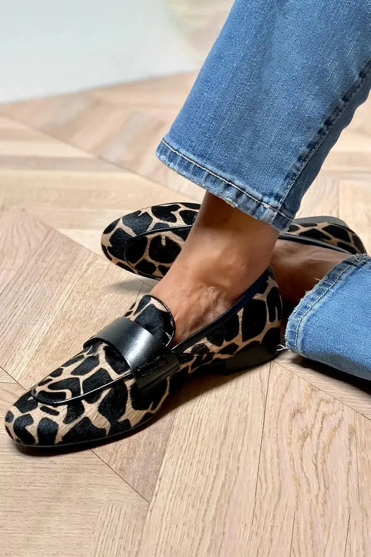 Harper | Women’s Loafers | Leopard Print Slip On-Women Shoes-Eltrendio