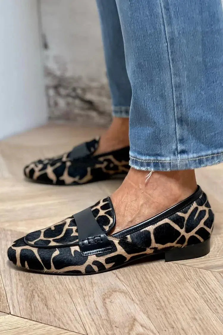 Harper | Women’s Loafers | Leopard Print Slip On-Women Shoes-Eltrendio