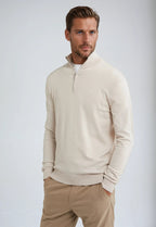 Harrison | Men's Quarter Zip Jumper | Business Casual Knitwear-Men Sweater-Eltrendio