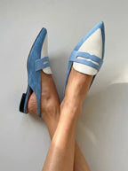 Hazel | Women’s Slingback Flats | Pointed Toe Cut Out-Women Shoes-Eltrendio