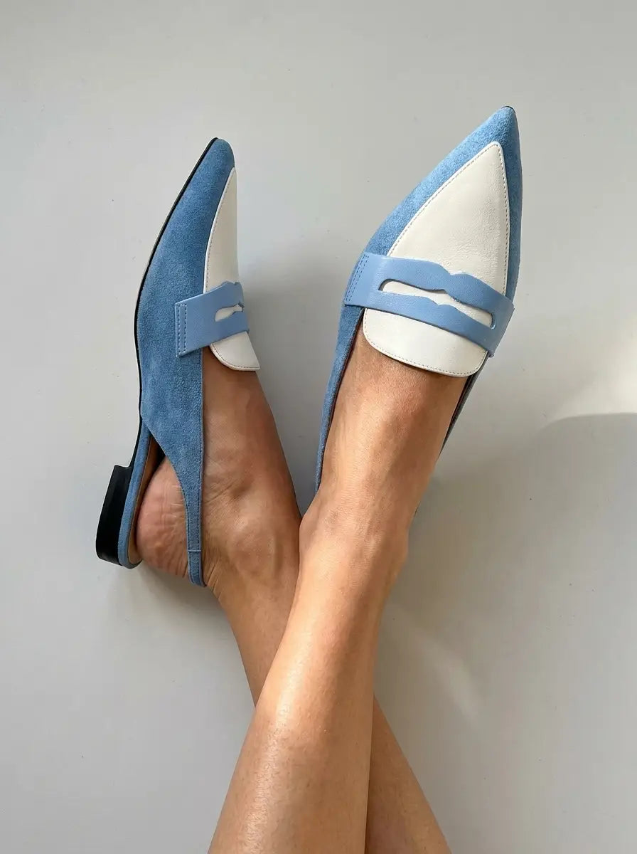 Hazel | Women’s Slingback Flats | Pointed Toe Cut Out-Women Shoes-Eltrendio