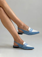 Hazel | Women’s Slingback Flats | Pointed Toe Cut Out-Women Shoes-Eltrendio