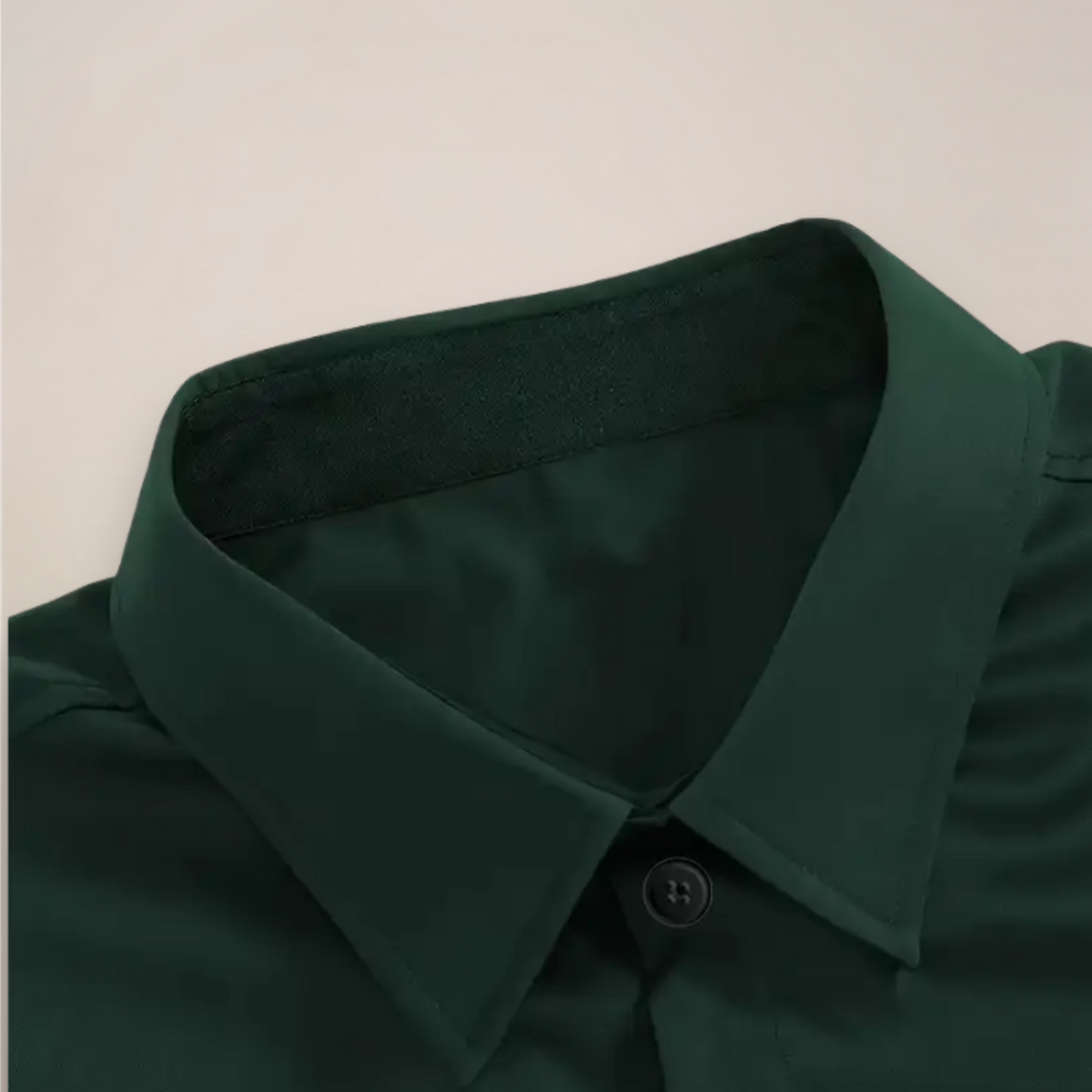 James | Men’s Button Front Shirt | Long Sleeve Wedding Shirt-Men Shirt-Eltrendio